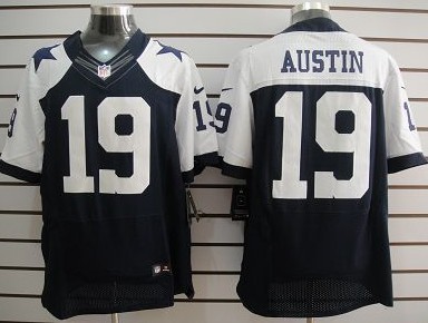 Dallas Cowboys 19 Miles Austin Nike Blue Elite Thanksgiving Jerseys
